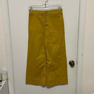 Mustard Yellow Anthropologie Pants